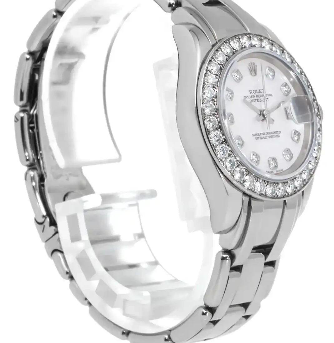 Prestigious Jewelrys 80299 Datejust Rolex White Gold 0604
